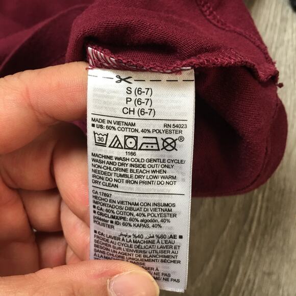 Old Navy Raglan Long sleeve Henley Tee boys Size S 6-7 - Picture 8 of 10